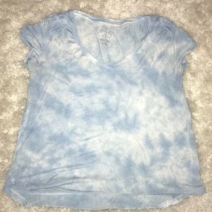 American Eagle blue+white T-shirt